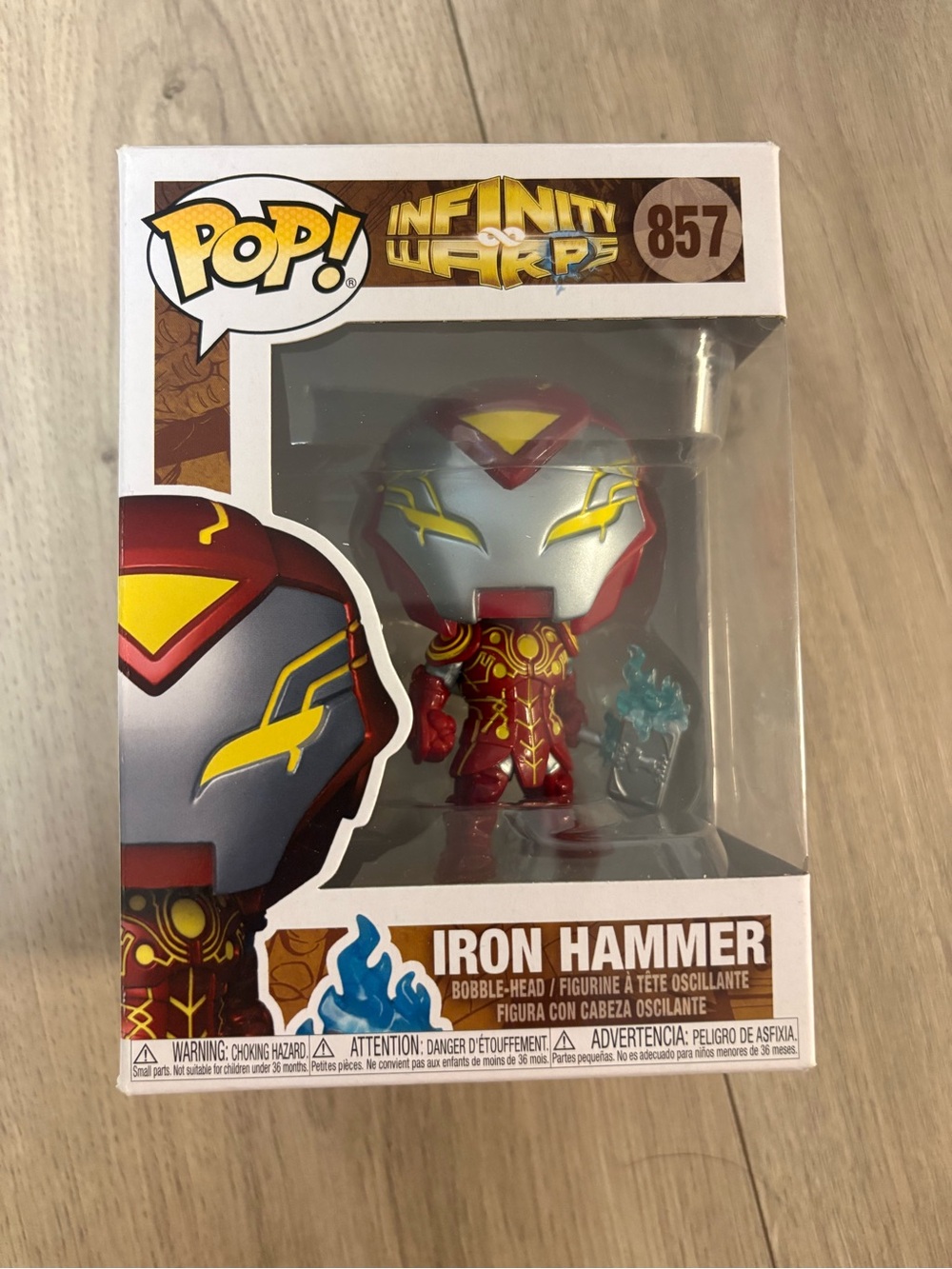 Funko Iron Hammer Vinyl Figure - Red & Silver